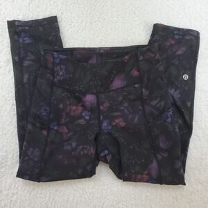 Lululemon Speed Up Crop 21" Frozen Flourish Multi